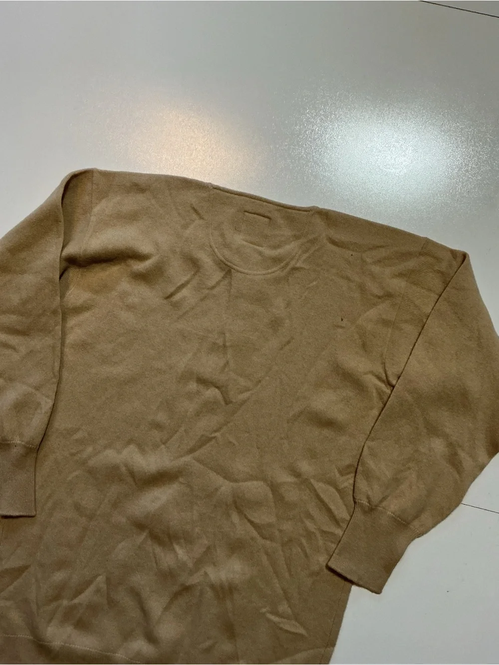 Vintage Alpha 100% Cashmere Japan Undershirt Henley Sweater